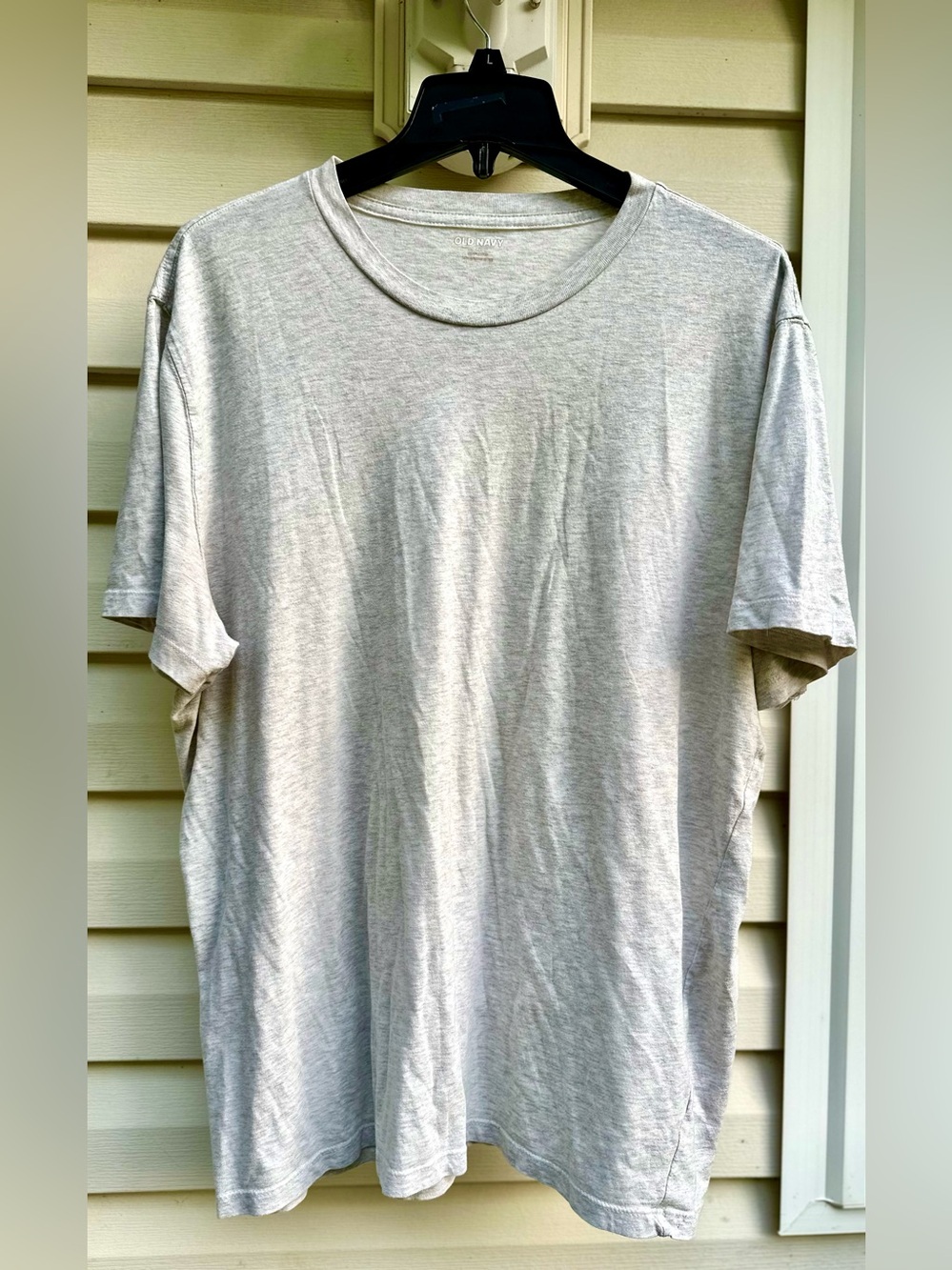 Old Navy Light Gray Crew Neck Short Sleeve Tee
